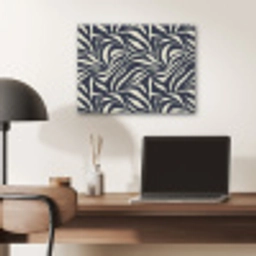 Bladvormen - Blauw - Patroon - Wit PET vilt klein 837 -sfeer5