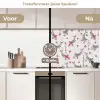 Vis - Koi - Bloemen - Patronen keuken achterwand 2 middel 871 -voor-na2_NL