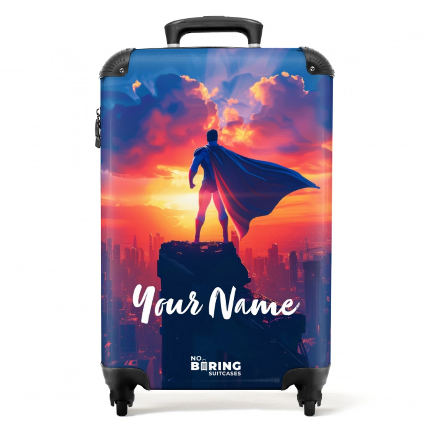 Skyscraper superheld NBS - Handbagage koffer - Kinderen Unisex middel -productfoto_recht