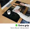 Konijn - Bos - Zonnestralen Muismat XXL klein -sfeer3