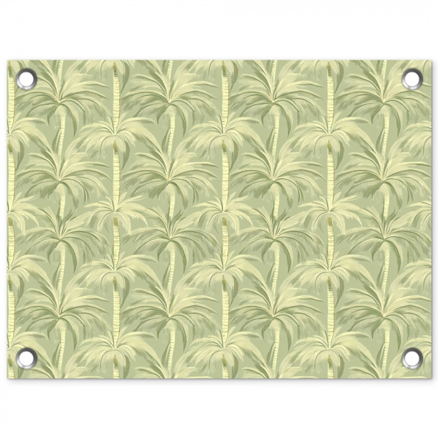 Palmwoud - Tropisch - Groen tuinposter los doek klein 239 -3d