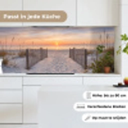 Zonsondergang - Strand - Zand keuken achterwand 2 middel -sfeer4_DE