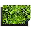 Groen - Zwart - Zebra Inductie beschermer vinyl 3mm klein 276 -3d
