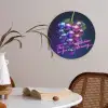 Quote - Neon - Disco - Druiven Akoestische PET Vilt - Rond klein -sfeer3