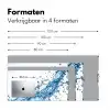 Spash - Water - Blauw Muismat XXL klein -sfeer5