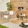 Delftsblauw - Goud - Burger tuinposter los doek klein -sfeer4