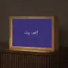 Why not - Blauw - Handgeschreven Light Box met kabel (Tafellamp) klein -z3d_website