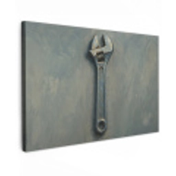 Moersleutel - Gereedschap - Verf Tuinposter op houten frame 2 cm dik klein -3d