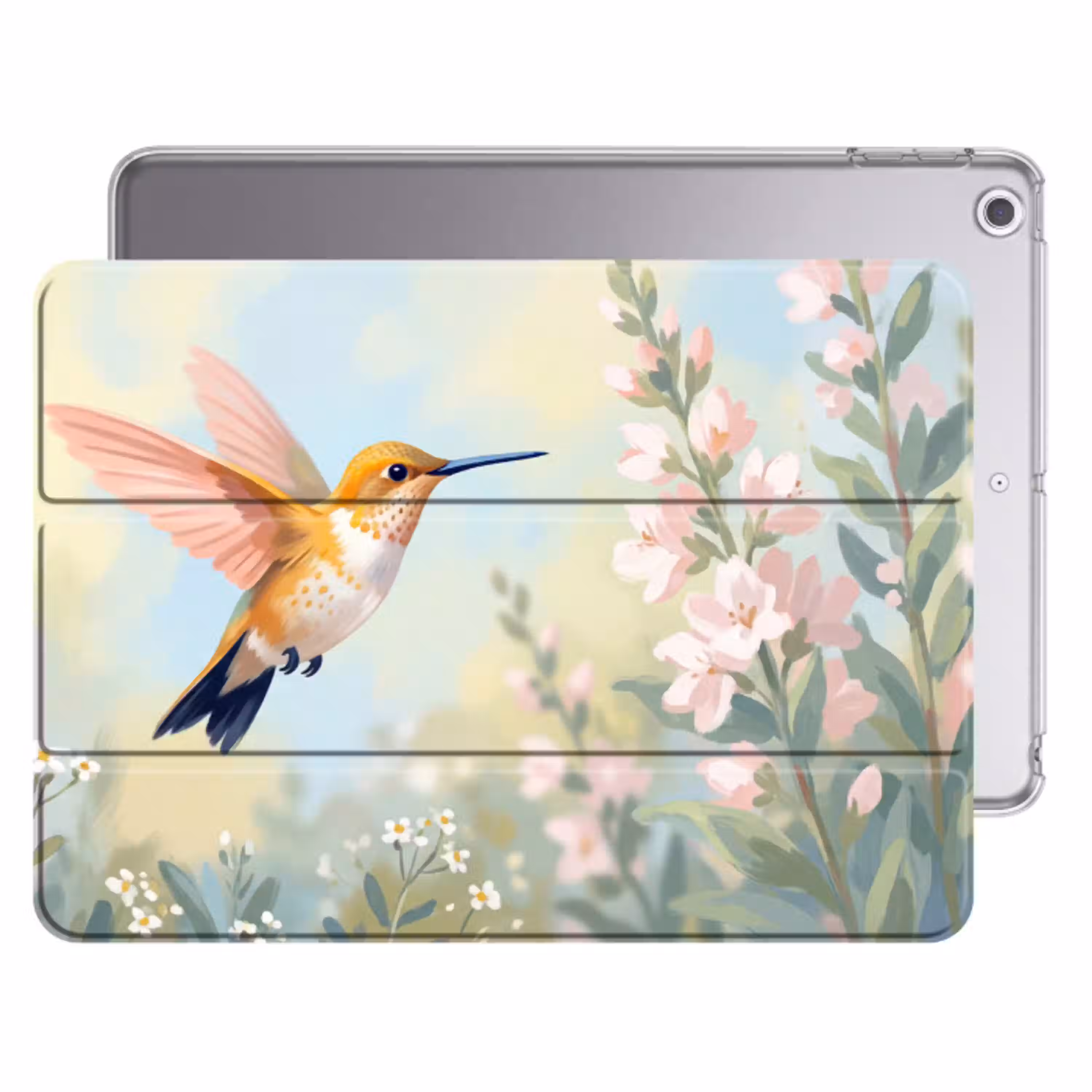 Kolibrie - Illustratie - Kleurrijk Apple iPad 2017 middel -threedimensional_3d_global