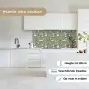 Botanisch - Vogels - Groen keuken achterwand 2 middel 871 -sfeer4_NL
