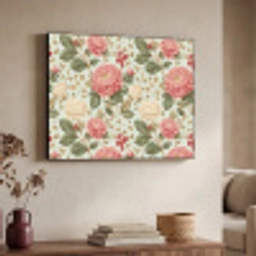 Klassiek - Botanisch - Veelkleurig Textielframe zwart klein 947 -sfeer3