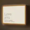 Minimalistisch - Love - Beige Light Box met batterij (Wandlamp) middel -z3d_website