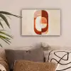 Illustratie - Abstract - Vormen - Rood canvas 2cm klein -sfeer1