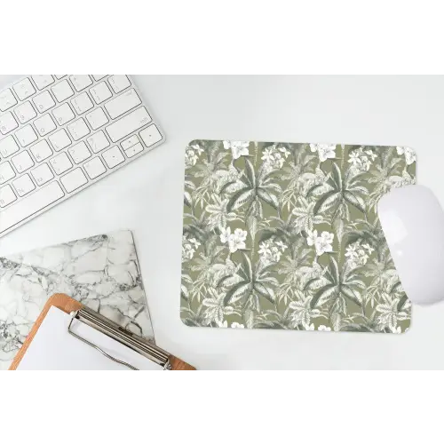 Botanisch - Bloemen - Groen muismat rubber klein 262 -witbureau