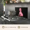 Zebra - Roze - Gestreept keuken achterwand spatscherm klein -usp_NL