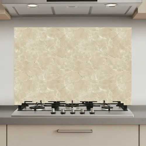 Lichtbeige - Marmer - Diffusie adering keuken achterwand spatscherm klein 900 -3d_website
