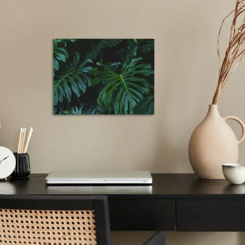 Bladeren - Tropisch - Monstera - Jungle poster papier klein -sfeer1