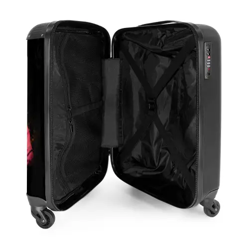 Aap met kleurrijk vest NBS - Handbagage koffer - Unisex middel -binnenkant