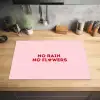 No rain no flowers - Minimalistisch - Roze - Bloem Inductie beschermer vinyl 3mm klein -sfeer5
