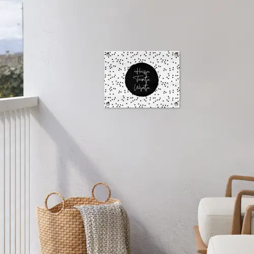Quotes - Huisje. Tuintje. Wijntje. - Wijn - Tekst tuinposter los doek klein -sfeer8