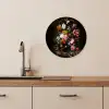 Vaas met bloemen KitchenYeah - Keuken - Wandcirkel Forex klein -sfeer3