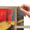 Abstracte kunst - Goud - Zwart Light Box met batterij (Wandlamp) middel -USP_websiteprintNL