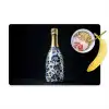 Champagne - Bloemen - Goud - Chique Placemat vinyl groot -zzzproduct_Kitchenyeah-website