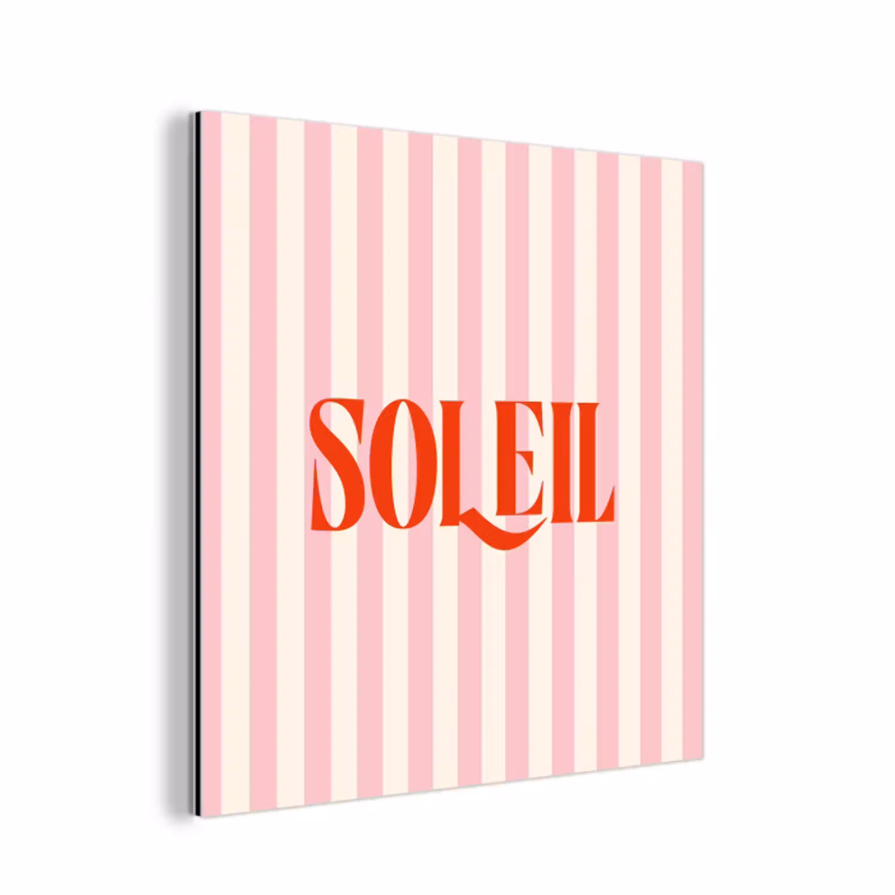 Zachtroze - Rood - Strepen - Soleil aluminium wit klein -3d