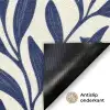 Bladeren - Klimop - Donkerblauw Deurmat klein -antislip_NL