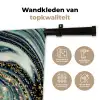 Marmer - Goud - Blauw - Glitter - Marmerlook - Abstract Wandkleed katoen klein -sfeer2
