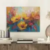Bloemen - Dahlia - Kunst - Oranje - Watercolor PET vilt klein -sfeer1