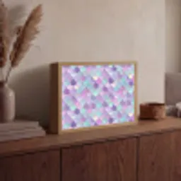 Dromerig - Zeemeermin - Pastel Light Box met batterij (Wandlamp) middel 907 -sfeer2