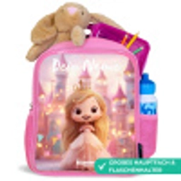 Prinses - Roze - Kasteel Kinderrugzak - Roze middel -inhoud_DE