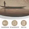 Bootje - Blaadjes - Goud - Water Akoestische PET Vilt - Rond klein -closeup_NL