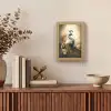 Pauw - Pauwenveren - Bloemen - Vogels - Botanisch Light Box met kabel (Tafellamp) klein -sfeer2