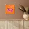 Discoballen - Kers - Spiegels - Roze plexiglas 5mm klein -sfeer5