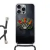 Lepels - Wit - Poeder - Kruiden Hoesje iPhone 16 Pro Max met koord klein -3d