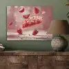 Aardbei - Taart- Eten - Roze PET vilt klein -sfeer2