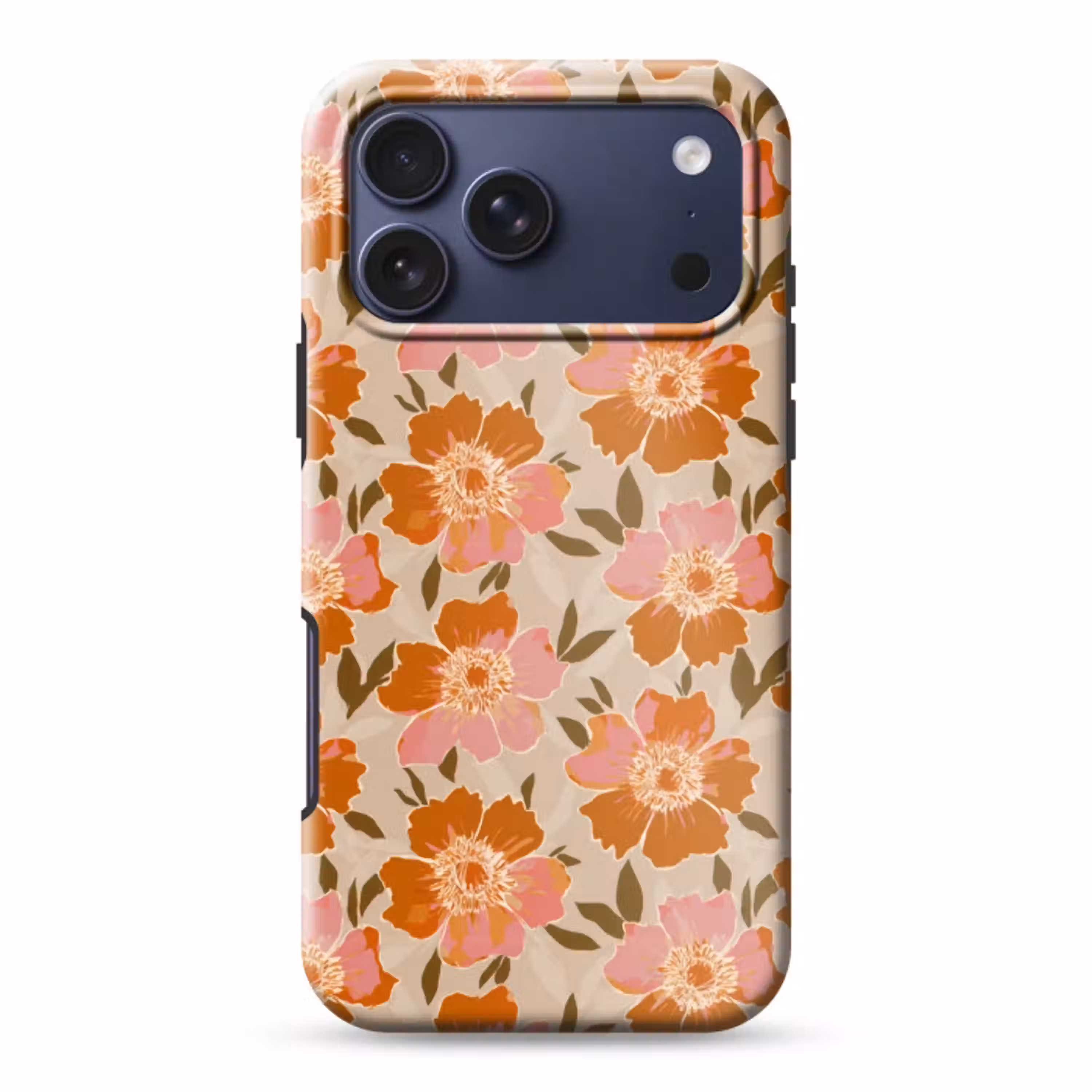 Bloemen - Motief - Retro Toughcase MagSafe Apple iPhone 17 Pro Max klein 1019 -3d