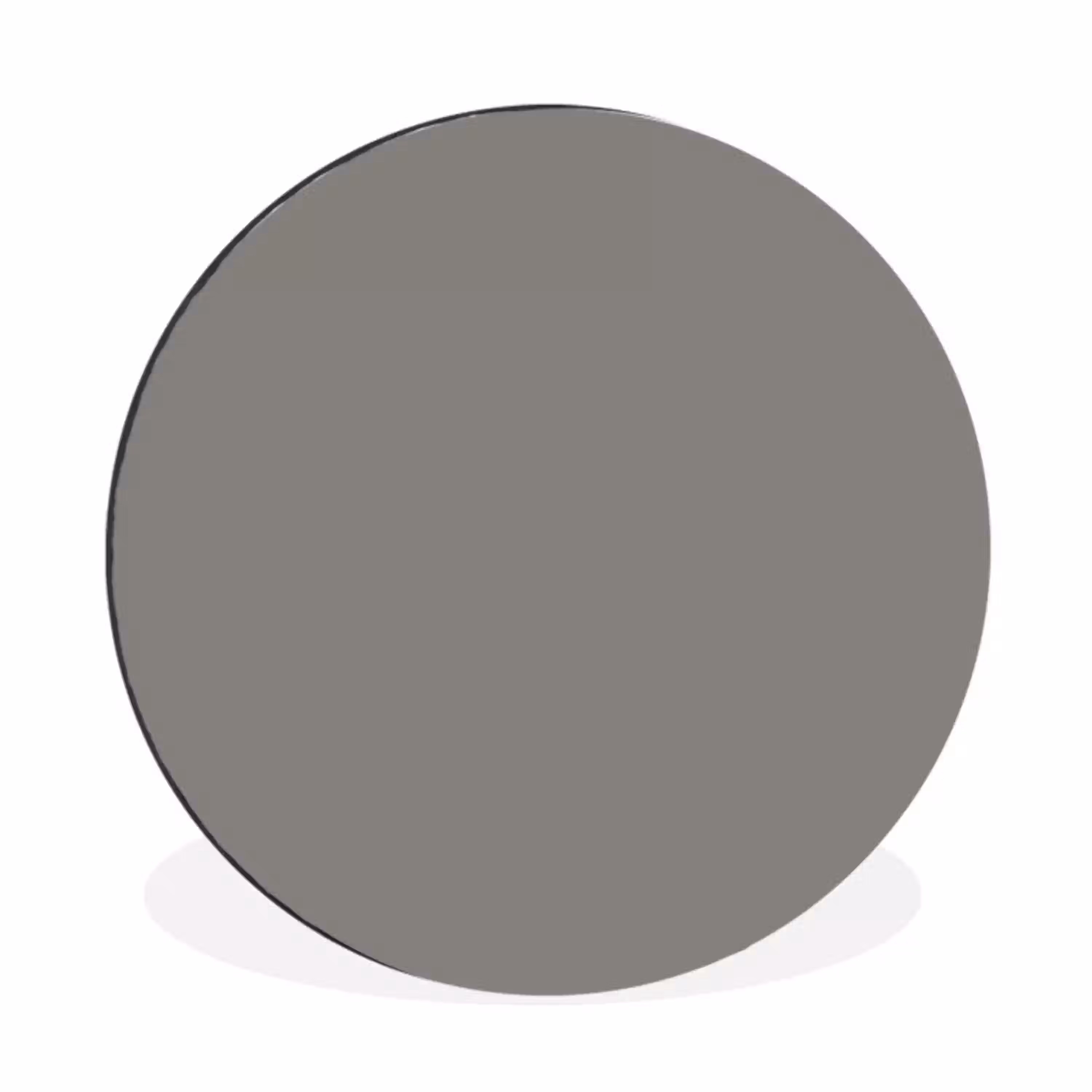Mineral - Grey - Grijs Wandcirkel aluminium klein 190 -3d