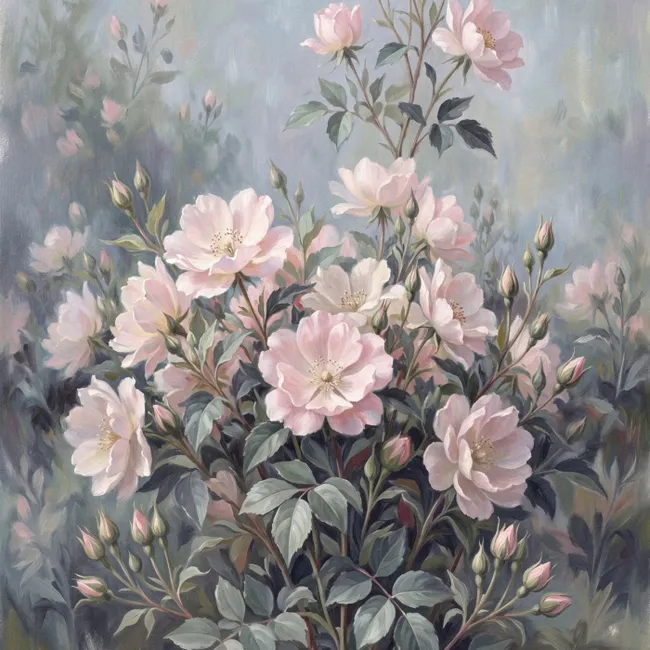 Behang - Rozen - Illustratie - Roze