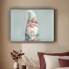 Kerstgnome - Cadeau - Groen Textielframe zwart klein -sfeer1