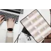 Ruitpatroon - Aardetinten - Minimalistisch laptophoes neopreen klein 279 -bureau