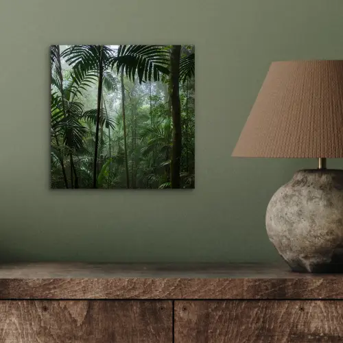 Regenwoud - Tropisch - Jungle - Bomen - Planten aluminium wit klein -sfeer2
