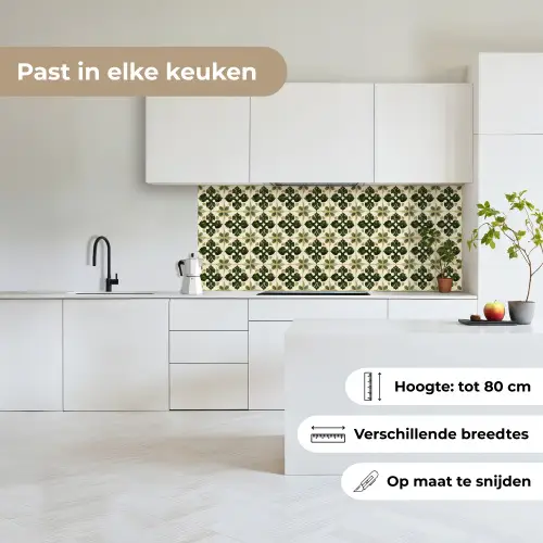 Patroon - Tegel - Groen keuken achterwand 2 middel 871 -sfeer4_NL