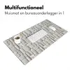 Reliëf - Structuur - Wit Muismat XXL klein 681 -sfeer4