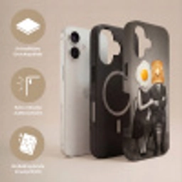 Ontbijt - Koppel - Ei - Brood Toughcase MagSafe Apple iPhone 17 klein -USP_Lagen_DE