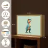 Cartoon - Dino - Oranje - Stekels Light Box met batterij (Wandlamp kind) middel -USP_websiteoverzichtNL