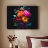 Boeket - Bloemen - Kleur Textielframe zwart klein -sfeer1