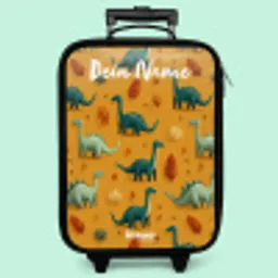 Dino - Dieren - Patroon Kinderkoffer - Zwart klein -zzz_website3d_nbs2